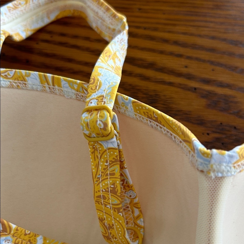 Nip Tuck Swim Yellow and White Swimsuit - Picture 5 of 7